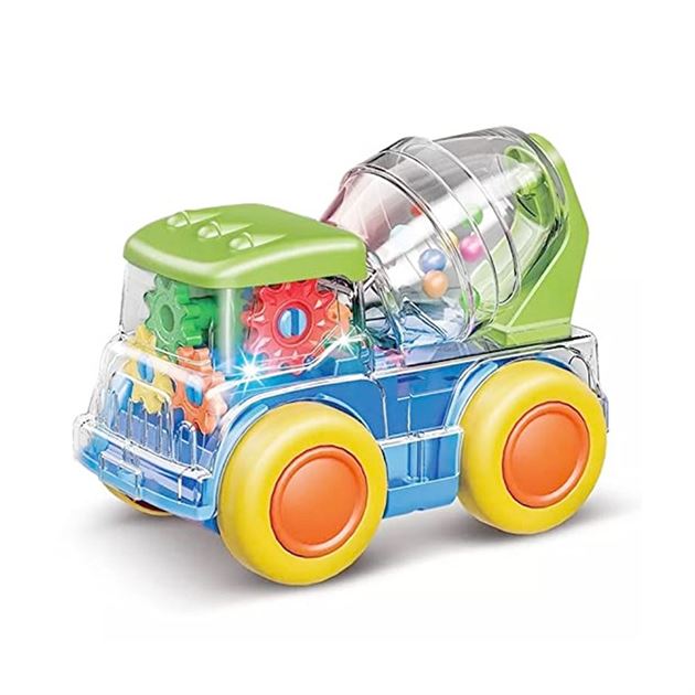 Buy Cement Mixer Truck Battery Toy with visible Gears Online in India at uyyaala.com