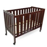 R for Rabbit - Baby's Den Lite Cot for New Born Babies, Brown