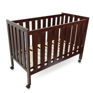 R for Rabbit - Baby's Den Lite Cot for New Born Babies, Brown