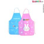 ANYA Baby Feeding Bib, Back Tieng Apron Model, Rabbit & Elephant Print, Pack of 2, 1-2Y Age, Size (47*68cm)