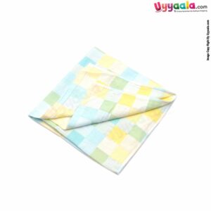 Baby Cotton Bath Towel with Checks Design