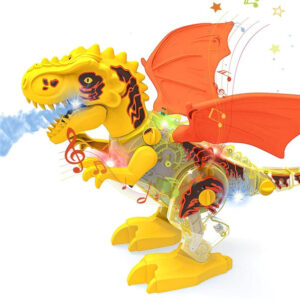 Buy Dinosaur T Rex Battery Toy with Steam venting feature - Yellow Online in India at uyyaala.com