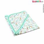 BABYS GIFT Cotton Hosiery Hooded Towel for Babies with Animals Print 1pc 0+m Age, Size (77*76cm)