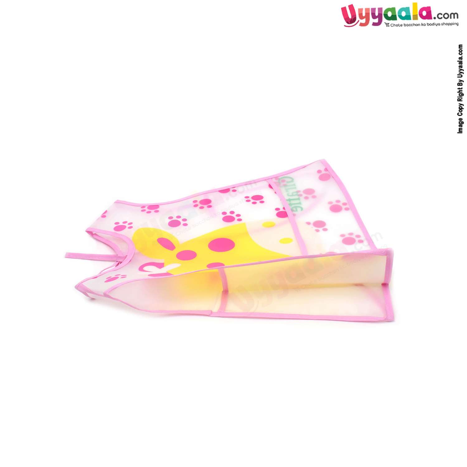 Baby Feeding Bib with Crumb Collector, Back Tieing Apron Model