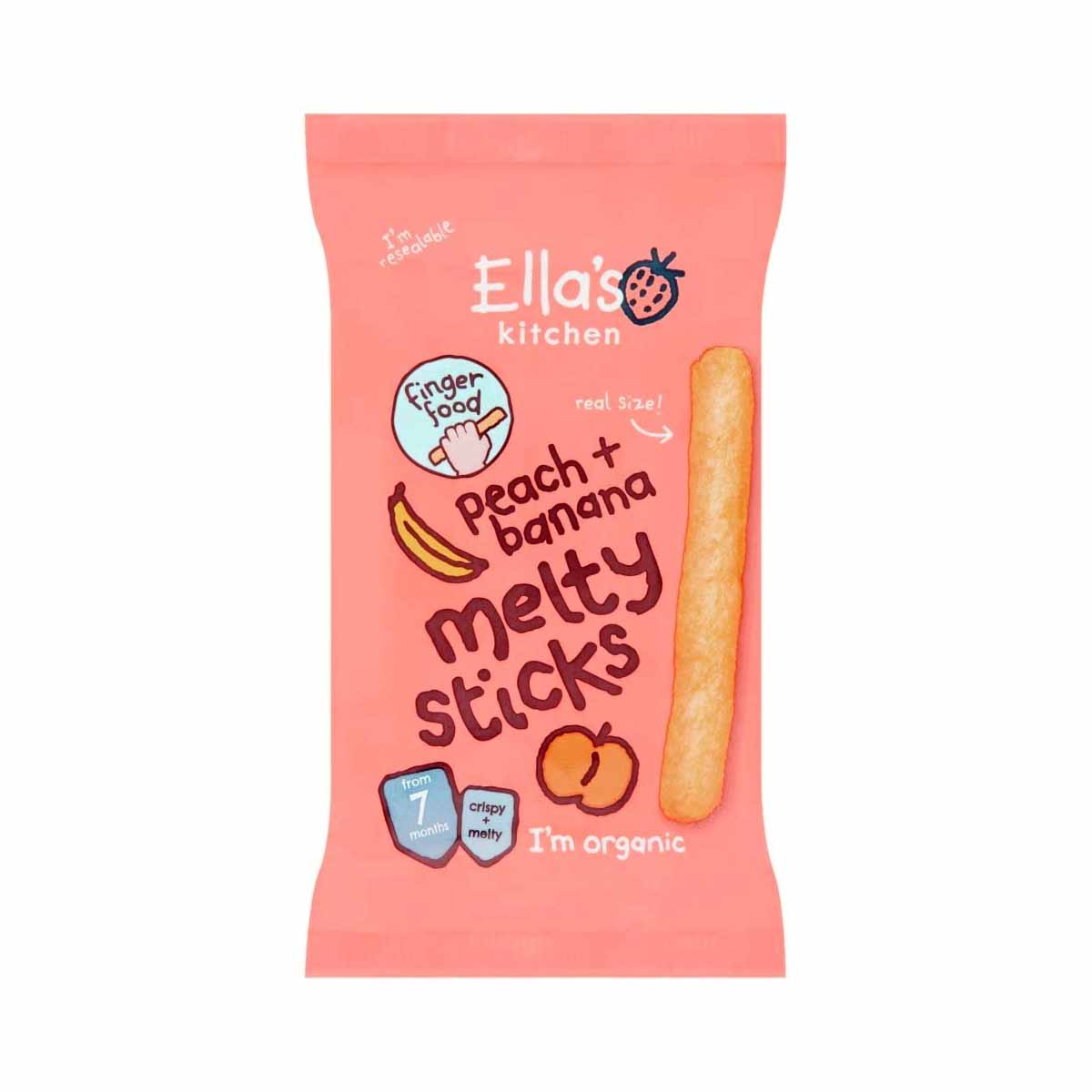 Ella's Kitchen Organic Melty Sticks with Peach, Banana