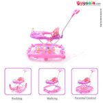 BAYBEE Guidance Walker Cum Rocker 3 In 1 - Orange, Purple-uyyala-com.myshopify.com-Walkers-Baybee