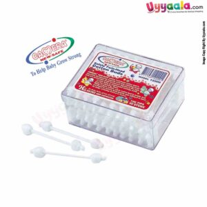 Soft cotton twin head earbuds for babies