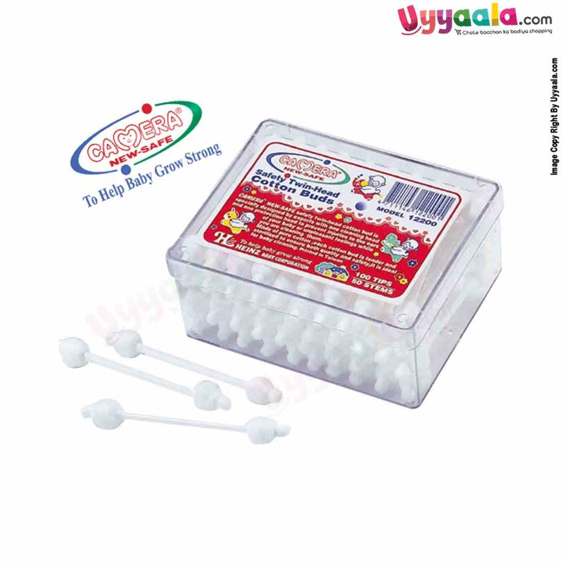 Soft cotton twin head earbuds for babies