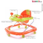 BAYBEE Walker - Green, Orange-uyyala-com.myshopify.com-Walkers-Baybee