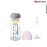 Dr Browns feeding Bottles Natural flow wide neck with vent and vent cleaning Brush, 270ml (pack of 2)