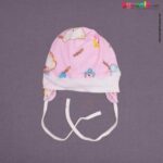 Banana Baby Fancy Round Cap Tying Model for Babies with Puppy Print,0-12m Age