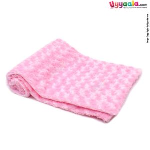 Baby Fur Rose Blanket 0-24m Age, Size (100*84cm)