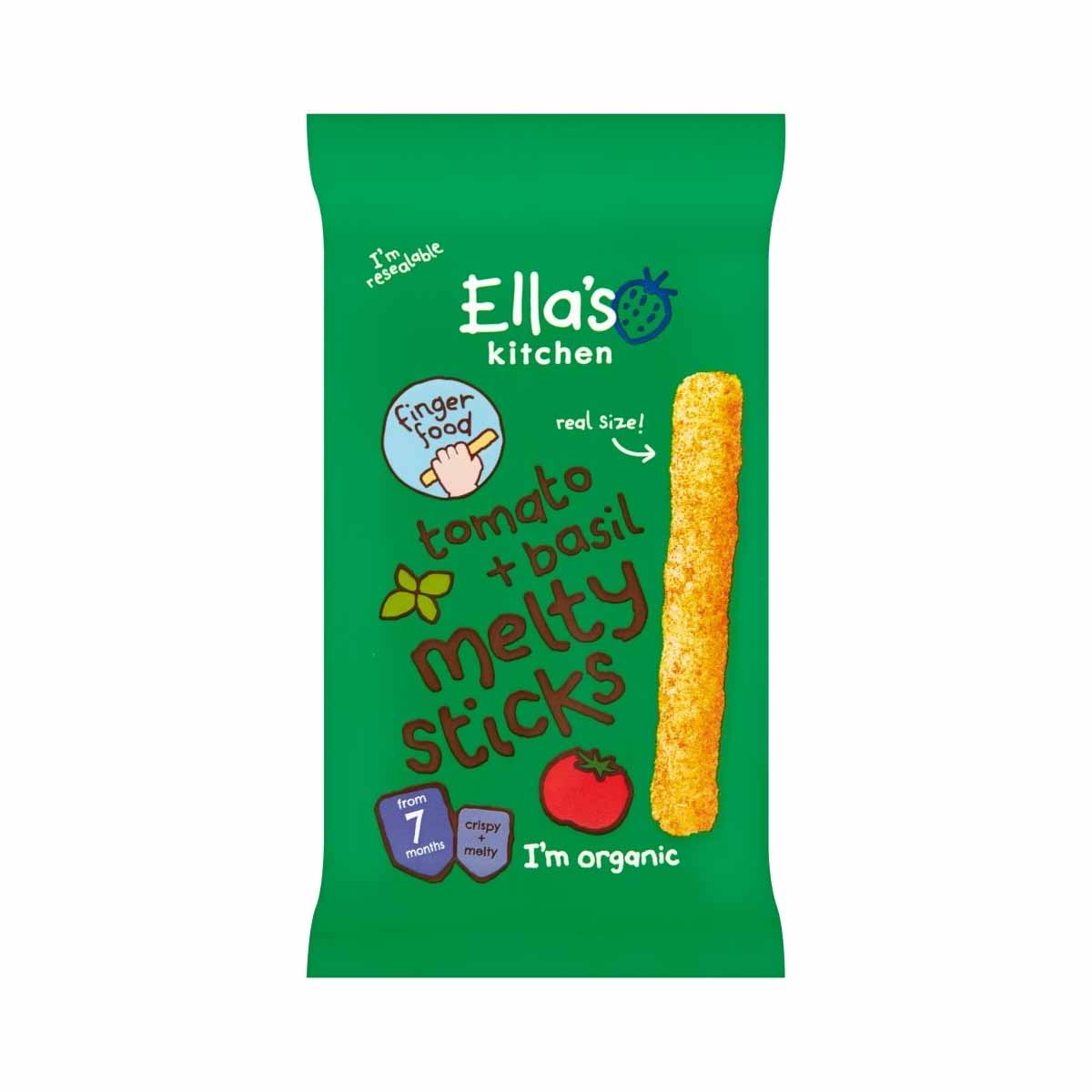 Ella's Kitchen Organic Melty Sticks with Tomato, Basil