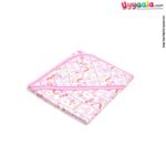 BABYS GIFT Cotton Hosiery Hooded Towel for Babies with Animals Print 1pc 0+m Age, Size (77*76cm)