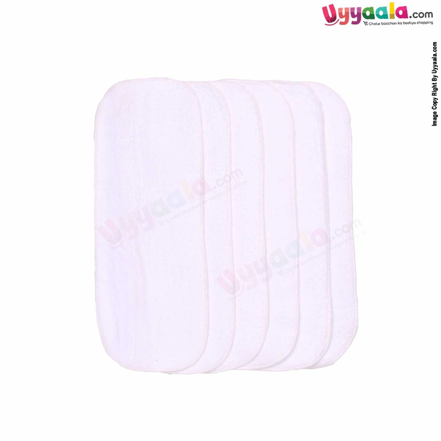 BABYDEN Cotton Terry Nappy Pads Double Layered for Babies