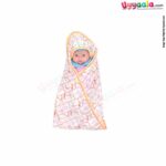 BABYS GIFT Cotton Hosiery Hooded Towel for Babies with Animals Print