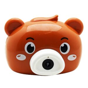 Children's Bubble Camera Toy with real Bubble Spraying feature, 3+Years - Brown