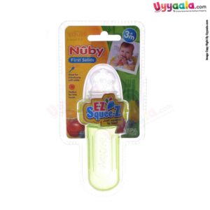 NUBY First solids, squeezy food feeder for babies - 3+m