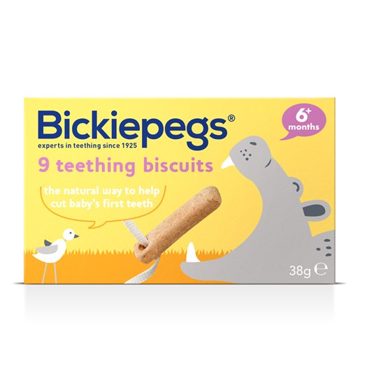 Bickiepegs Natural Teething Biscuits for Babies - 6m+,38g
