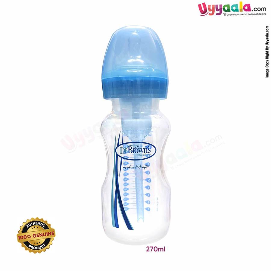 Dr Browns feeding Bottle wide neck with vent anti colic 270ml, 0 + months