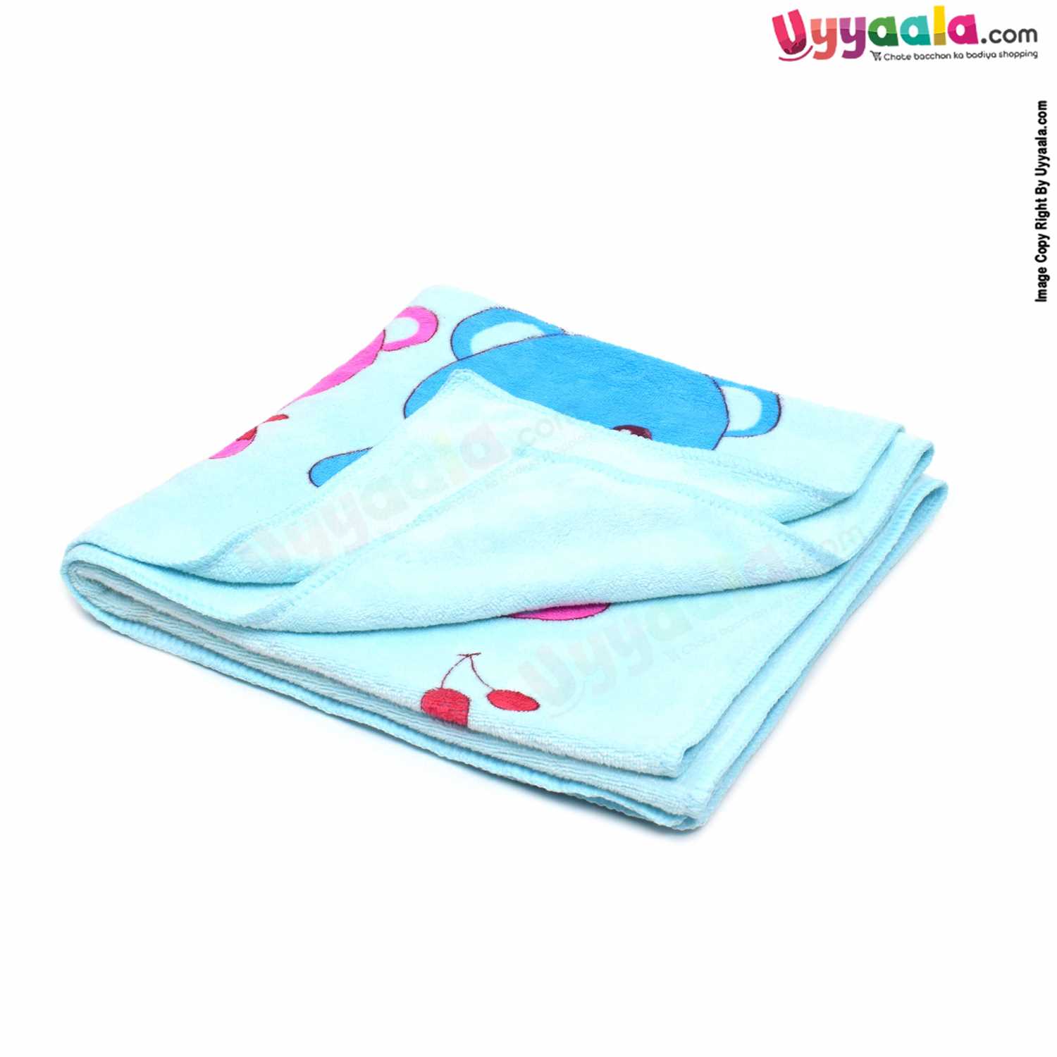 Baby Terry Bath Towel with Animal Print 0+m Age, Size (100*51cm)