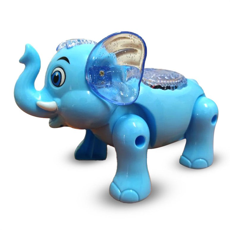 Buy Elephant Battery Operated Toy With Lights & Music - Blue Online in India at uyyaala.com
