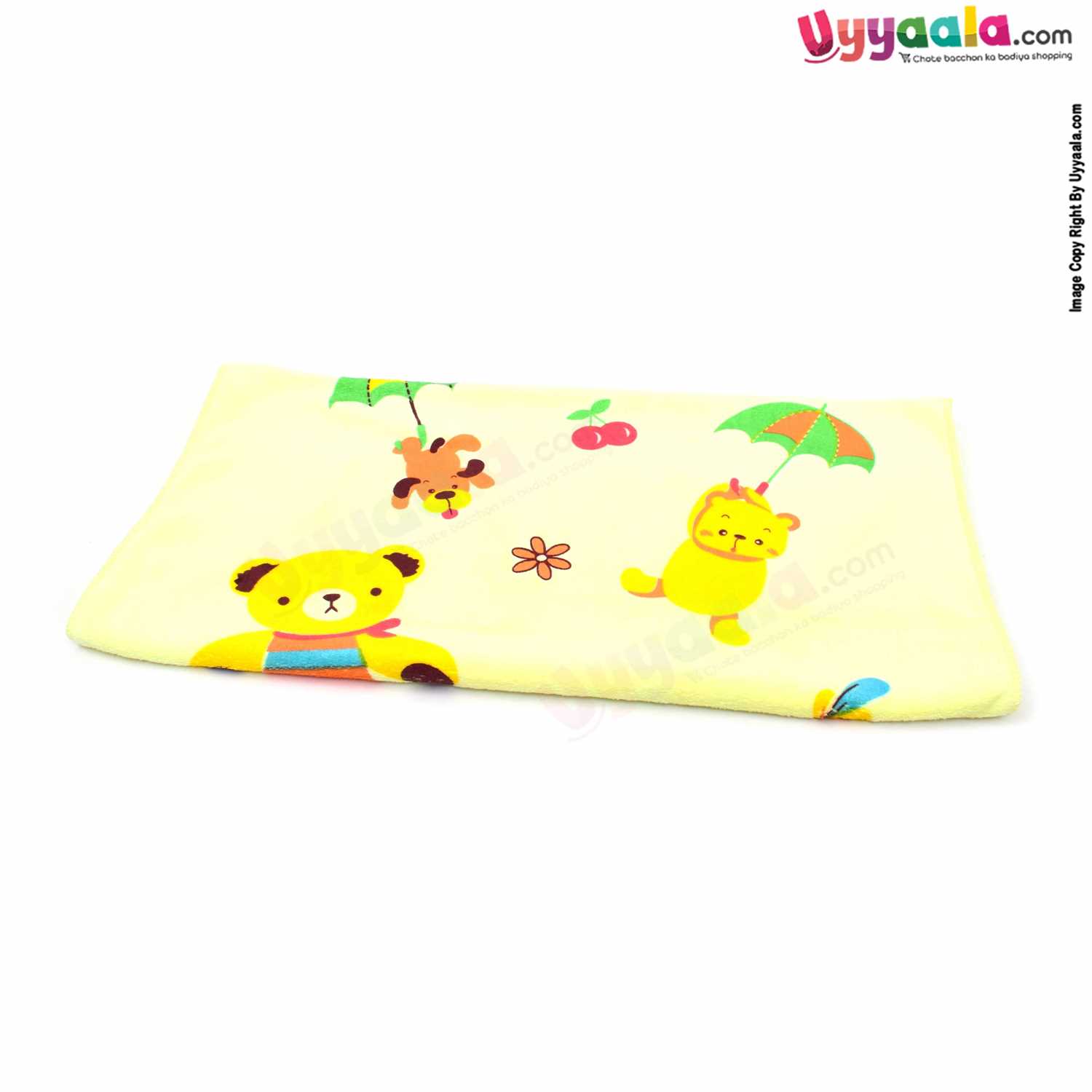 Baby Terry Bath Towel with Animal Print