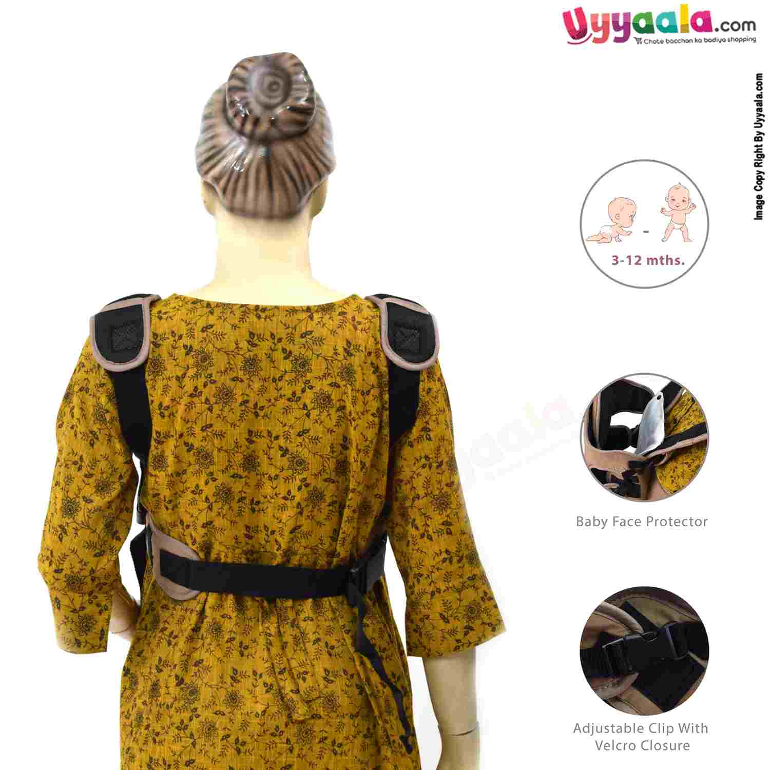 Baby Carrier with 3 in 1Carry Positions