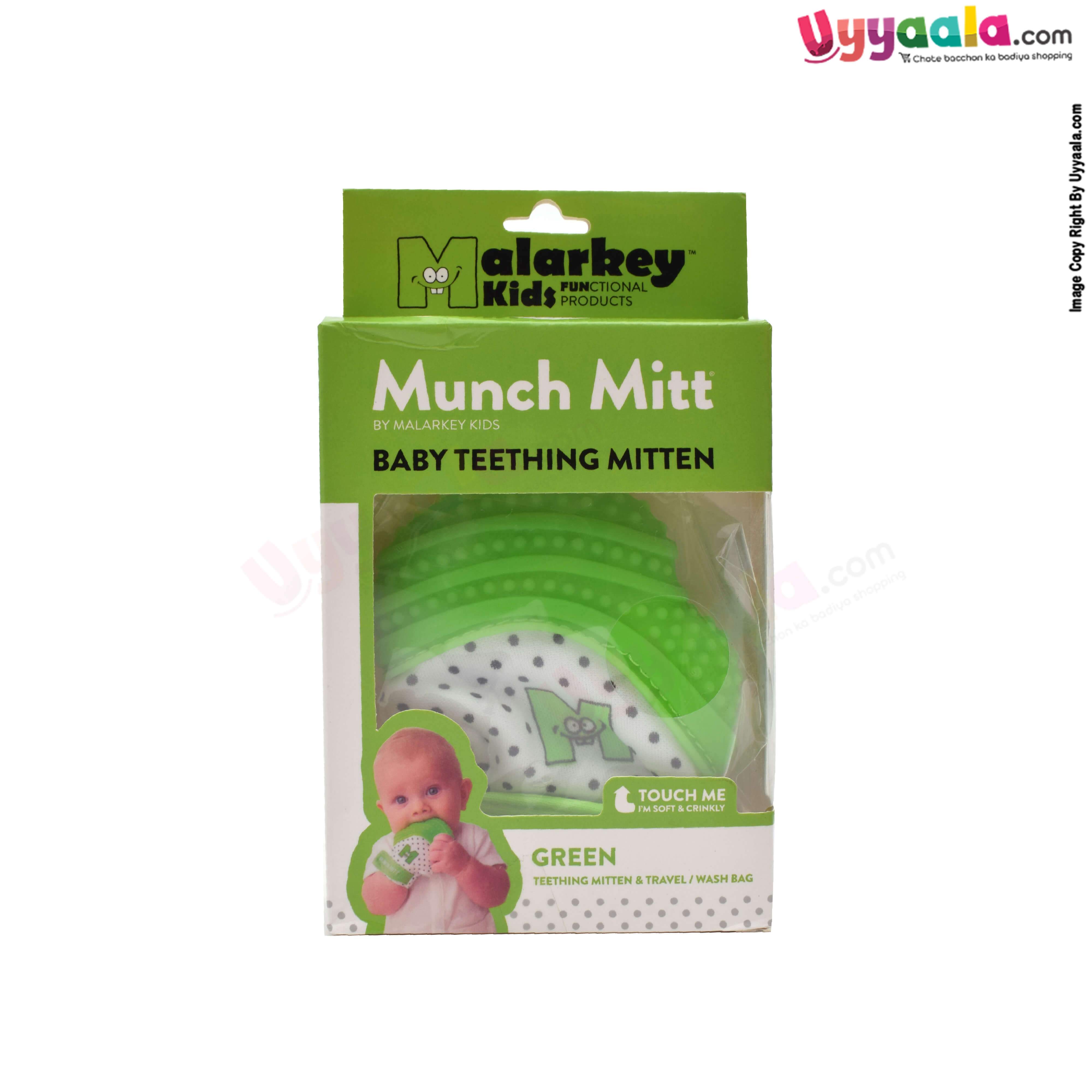 MALARKEY Kids Baby Silicone Mitten Teether Gloves BPA FREE, 3-7m age