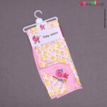 BABY STATION Hooded Double Layer Towel Hosiery Cloth with Flowers Print 1pc 0+m Age