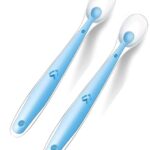 Buy 1st Step Silicone Spoon with long handle for Baby - Blue (Pack of 2) Online in India at uyyaala.com