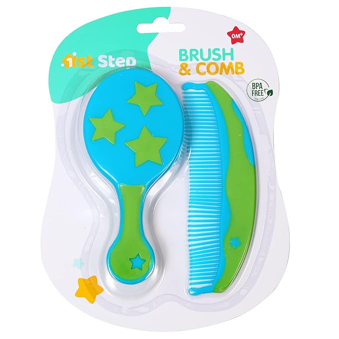 Buy 1st Step Soft Bristle Comb & Brush Set for Baby - Ocean Green Online in India at uyyaala.com