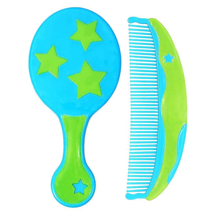 Buy 1st Step Soft Bristle Comb & Brush Set for Baby - Ocean Green Online in India at uyyaala.com