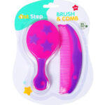 Buy 1st Step Soft Bristle Comb & Brush Set for Baby - Pink & Violet Online in India at uyyaala.com