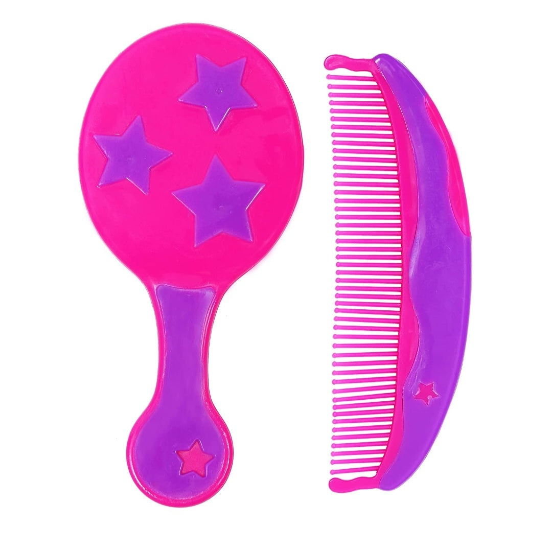 Buy 1st Step Soft Bristle Comb & Brush Set for Baby - Pink & Violet Online in India at uyyaala.com