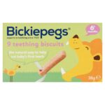 Bickiepegs Natural Teething Biscuits for Babies - 6m+,38g