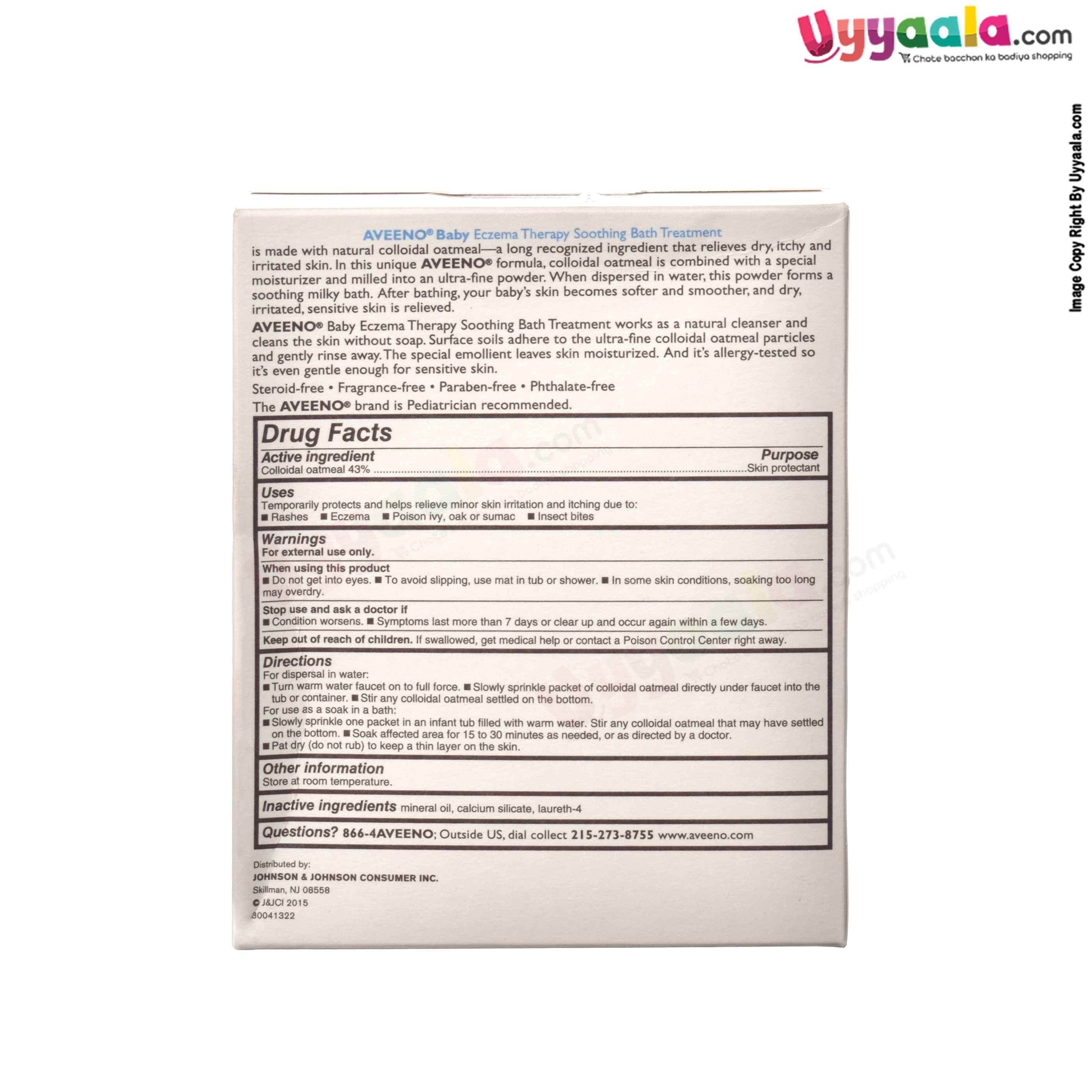 Soothing bath treatment for babies