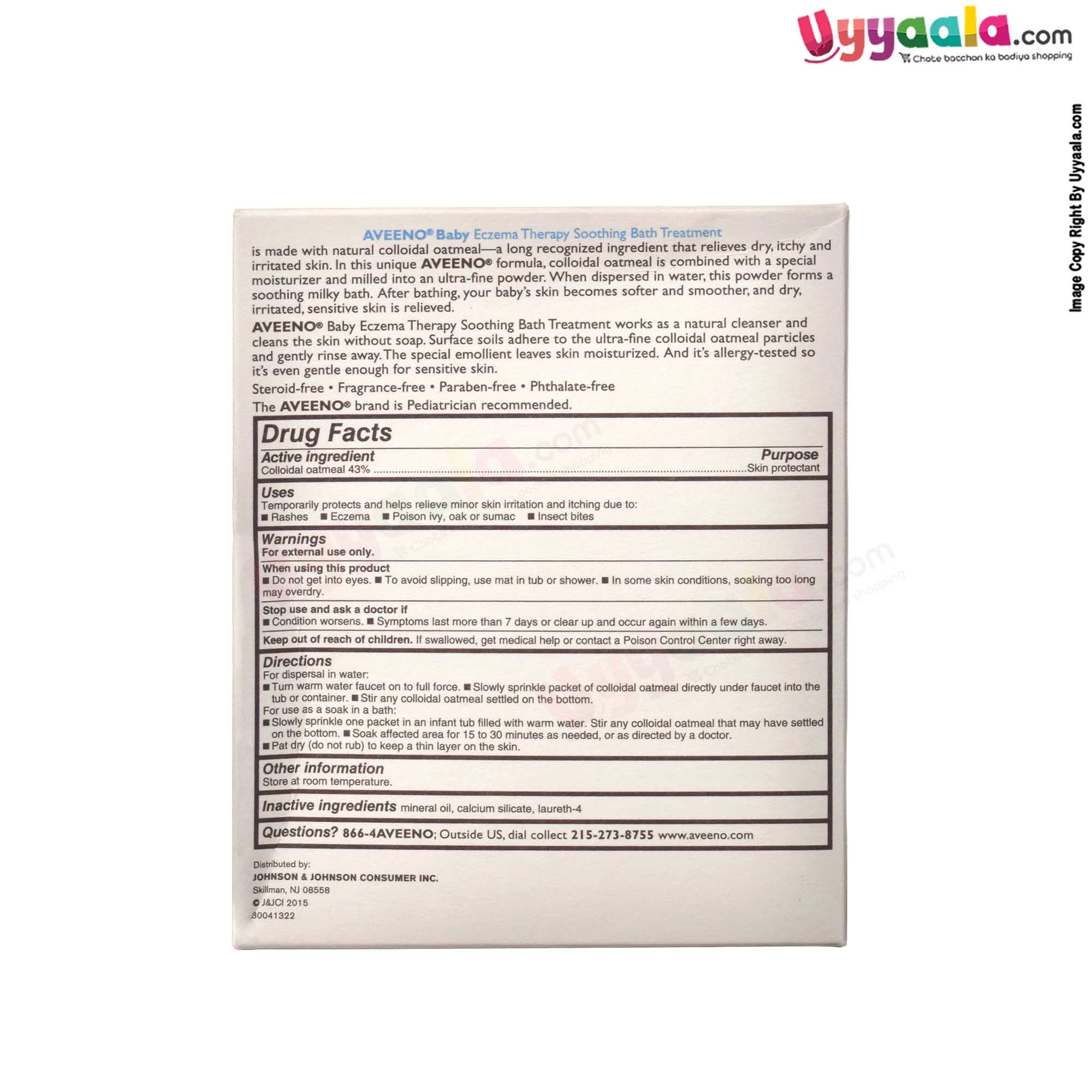 AVEENO BABY Soothing bath treatment skin protectant