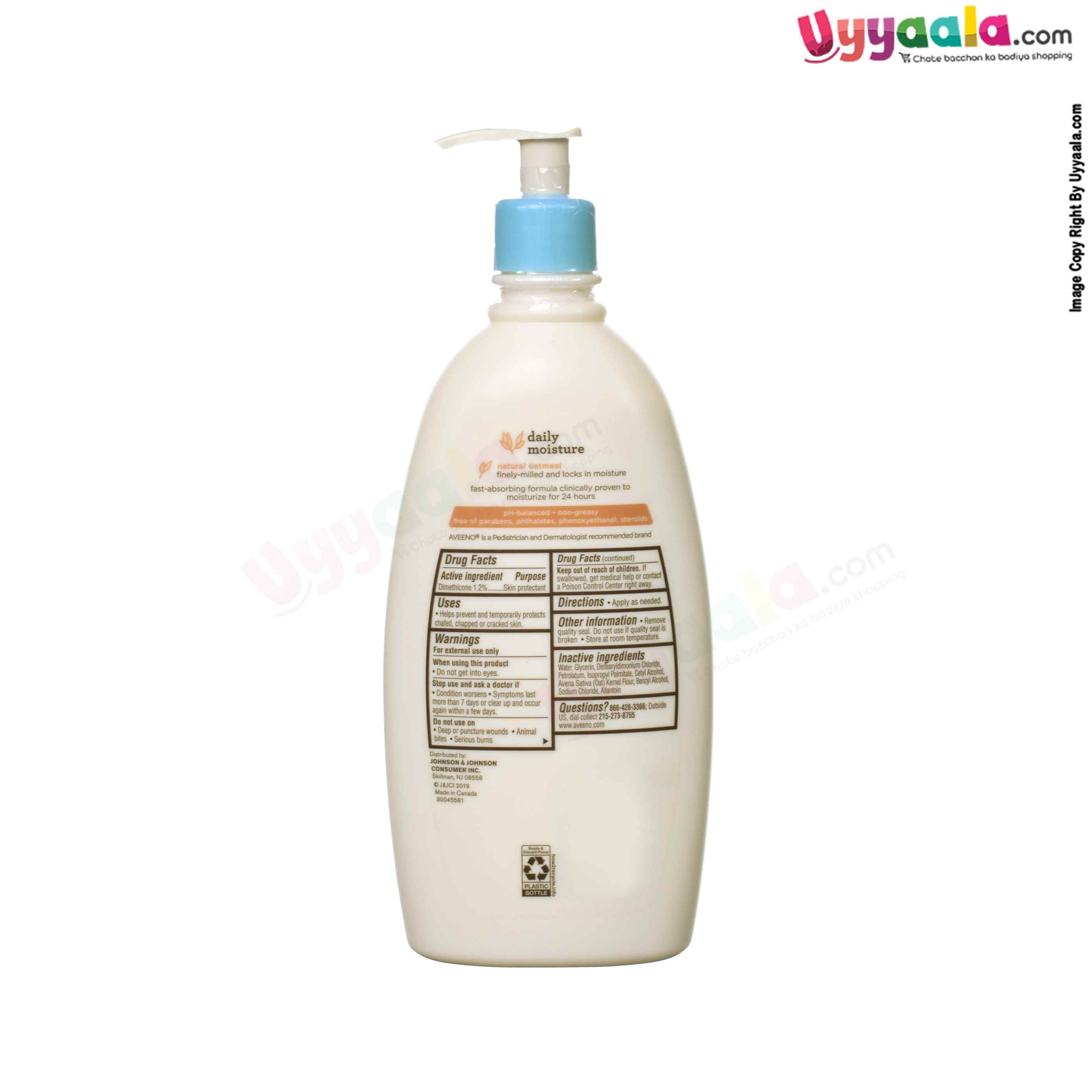 Daily moisture lotion for babies