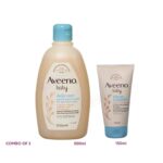 AVEENO BABY daily care moisturising lotion for sensitive skin 150ml and daily care gentle bath & wash for sensitive skin 500ml