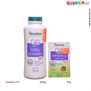 HIMALAYA Baby powder 200g with free Refreshing baby soap