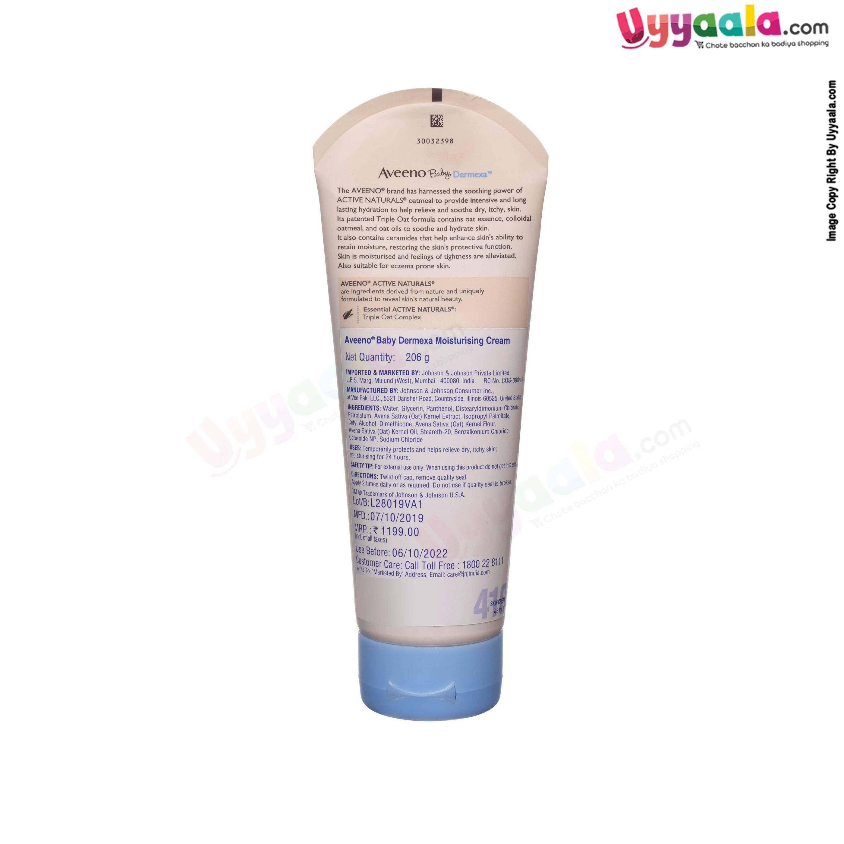 Moisturizing cream for babies