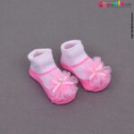 BABY Accessory set for kids with cap and socks - pink, 0-12 months