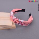 Stylish hair band cloth for baby girls - peach