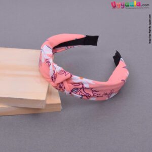 Stylish hair band cloth for baby girls - peach
