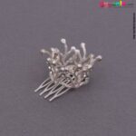 Round hair crown pin with pearls for kids