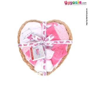 MOMMAS BABY dressing gift set, 10 pcs - pink, 0 - 10 m
