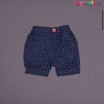 WONDER CHILD Party wear t shirt and short dress set for baby girl with animal and text print- pink & navy blue