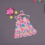 Cotton sleeveless party wear frock for baby girl