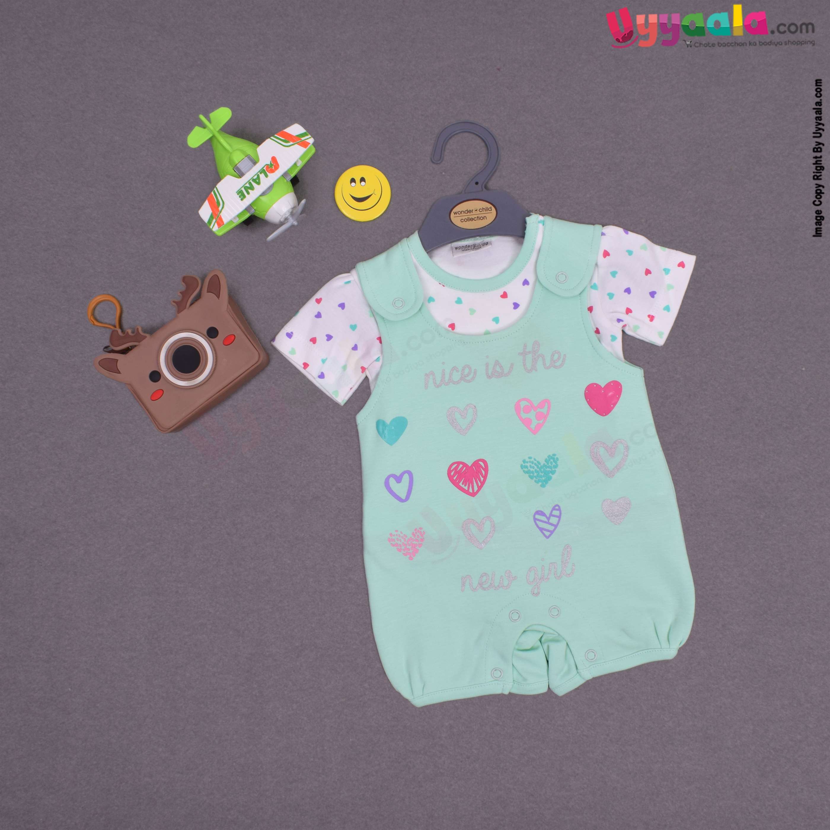 Half romper for baby girl